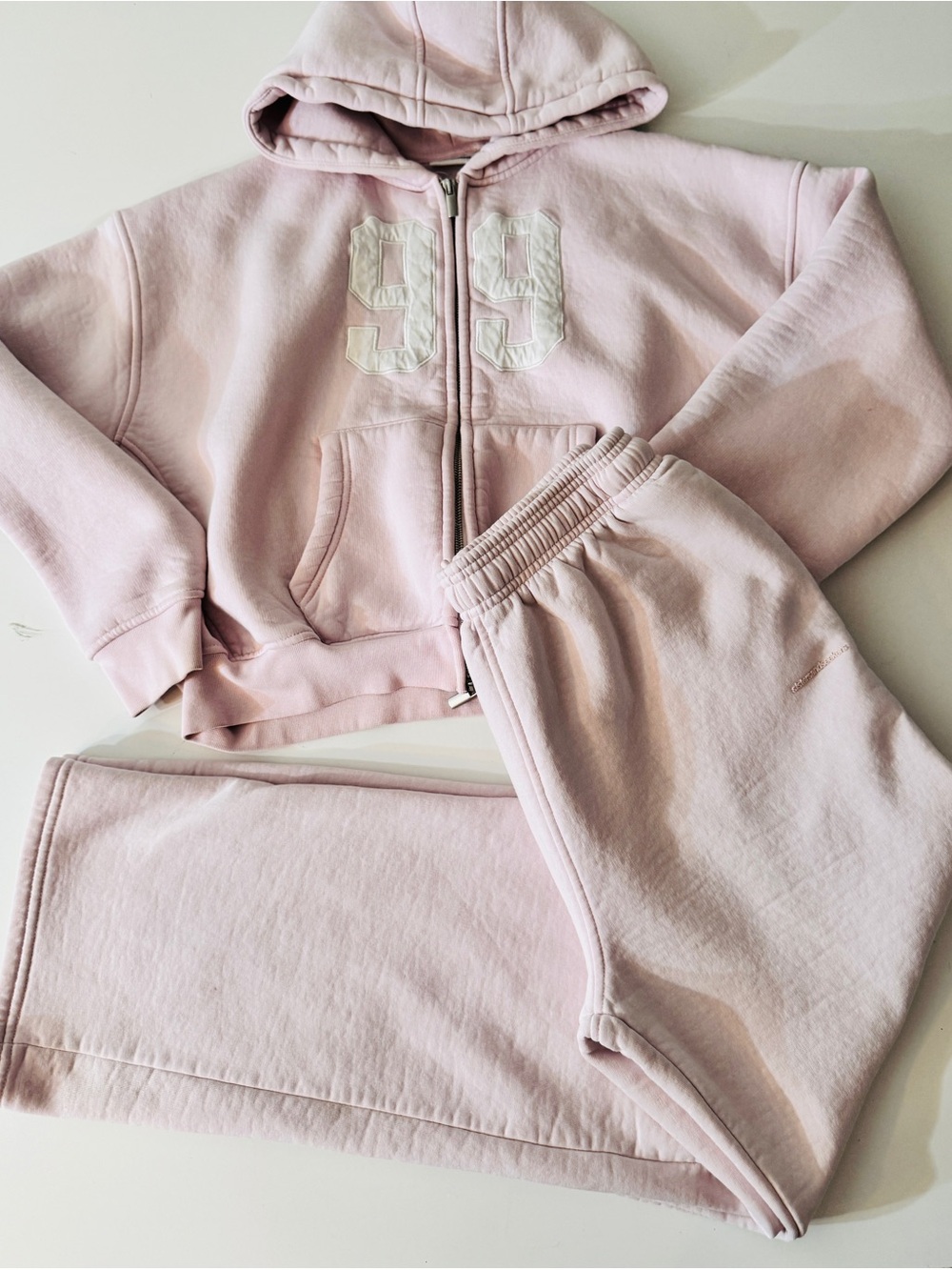 SISTERS and SEEKERS BUNNY (Pink) CROPPED ZIP HOODIE & JOGGERS